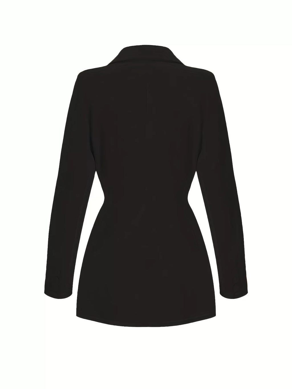 Slim-Fit Lapel Collar Blazer