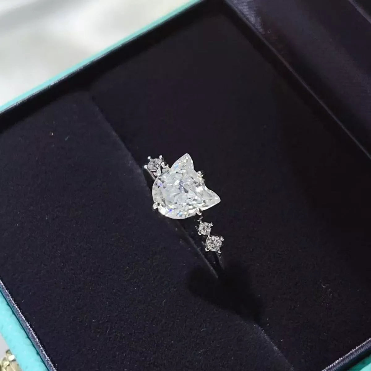 2 Carat Moissanite 925 Sterling Silver Ring