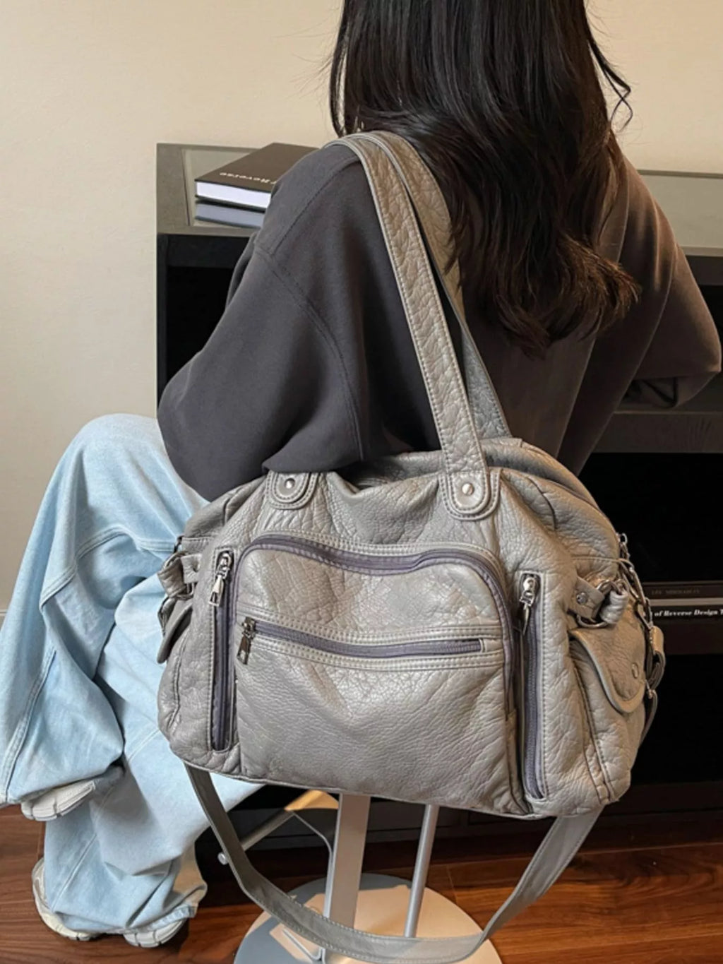 Multi Pocket Shoulder Bag