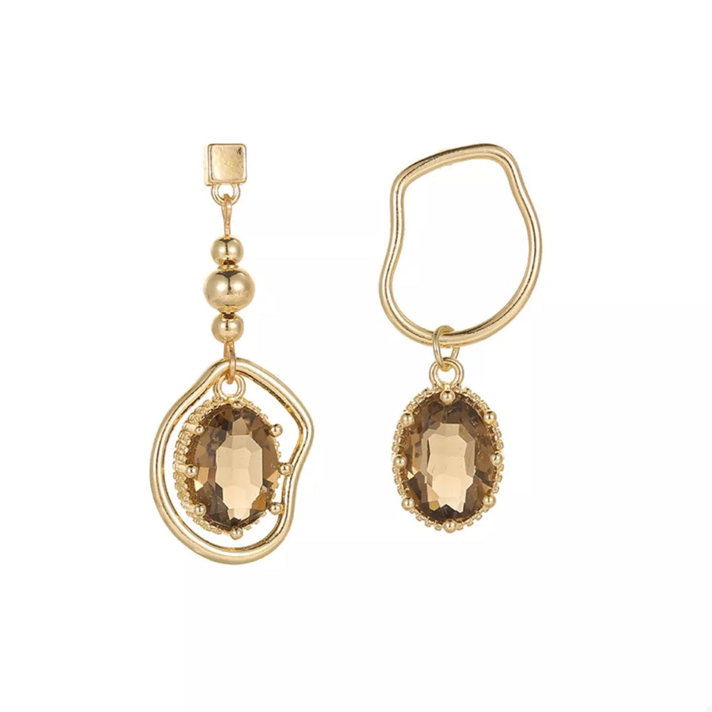 Asymmetrical Geometric Dangle Earrings