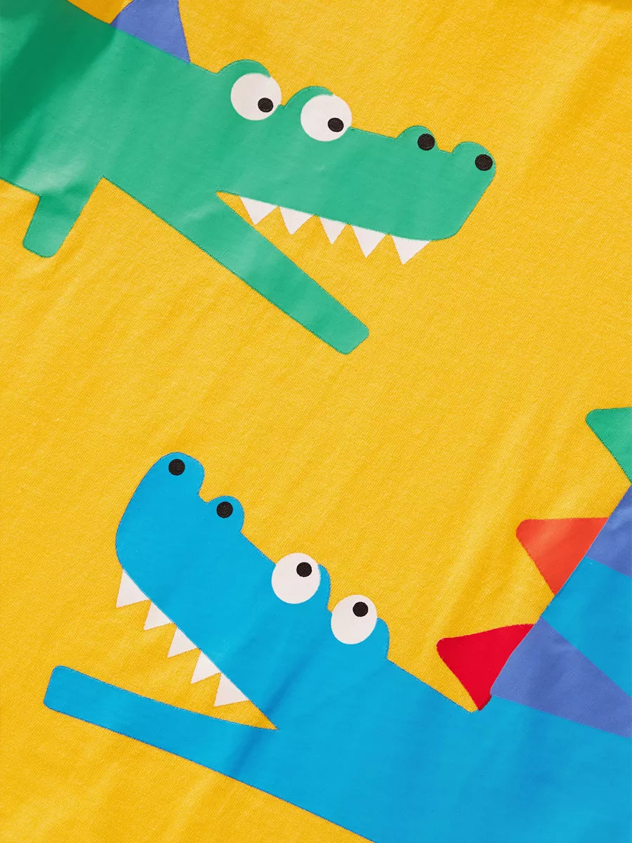 Children's Crocodile Print T-Shirt and Shorts Set