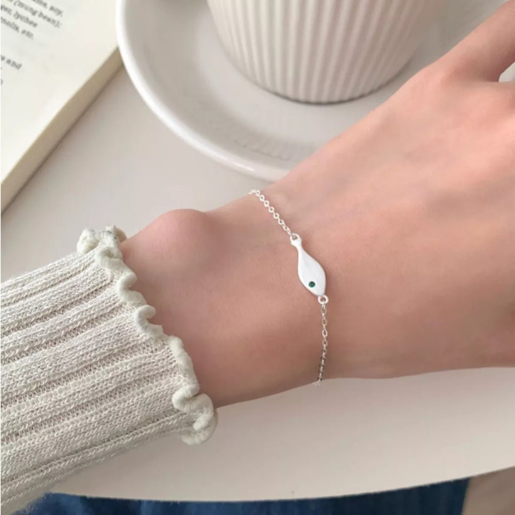 925 Sterling Silver Fish Bracelet