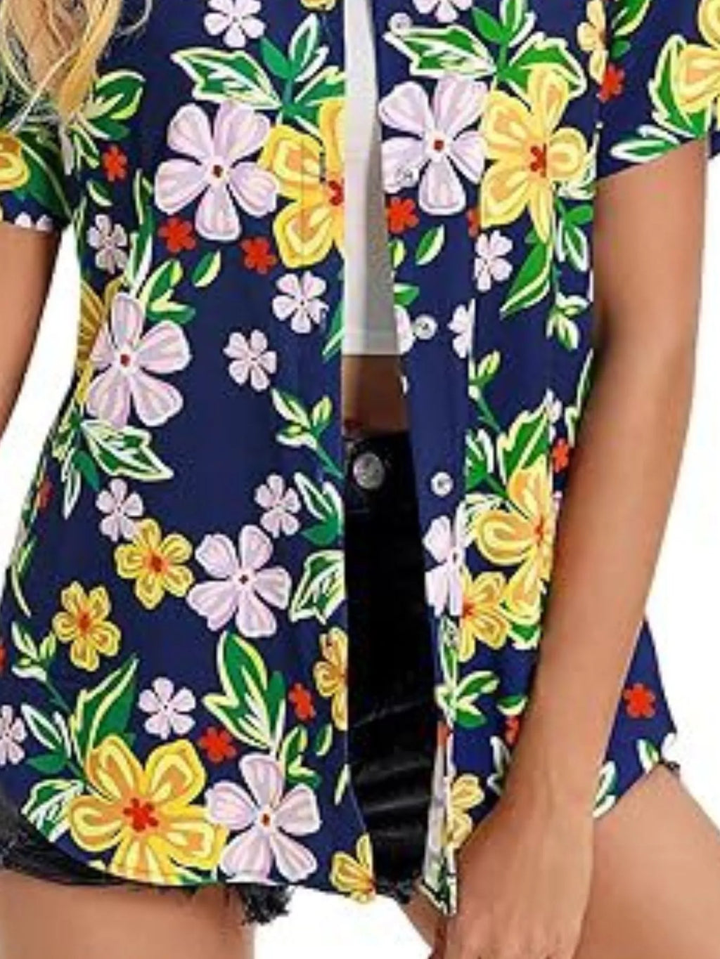 Plant Print Short Sleeve Shirt