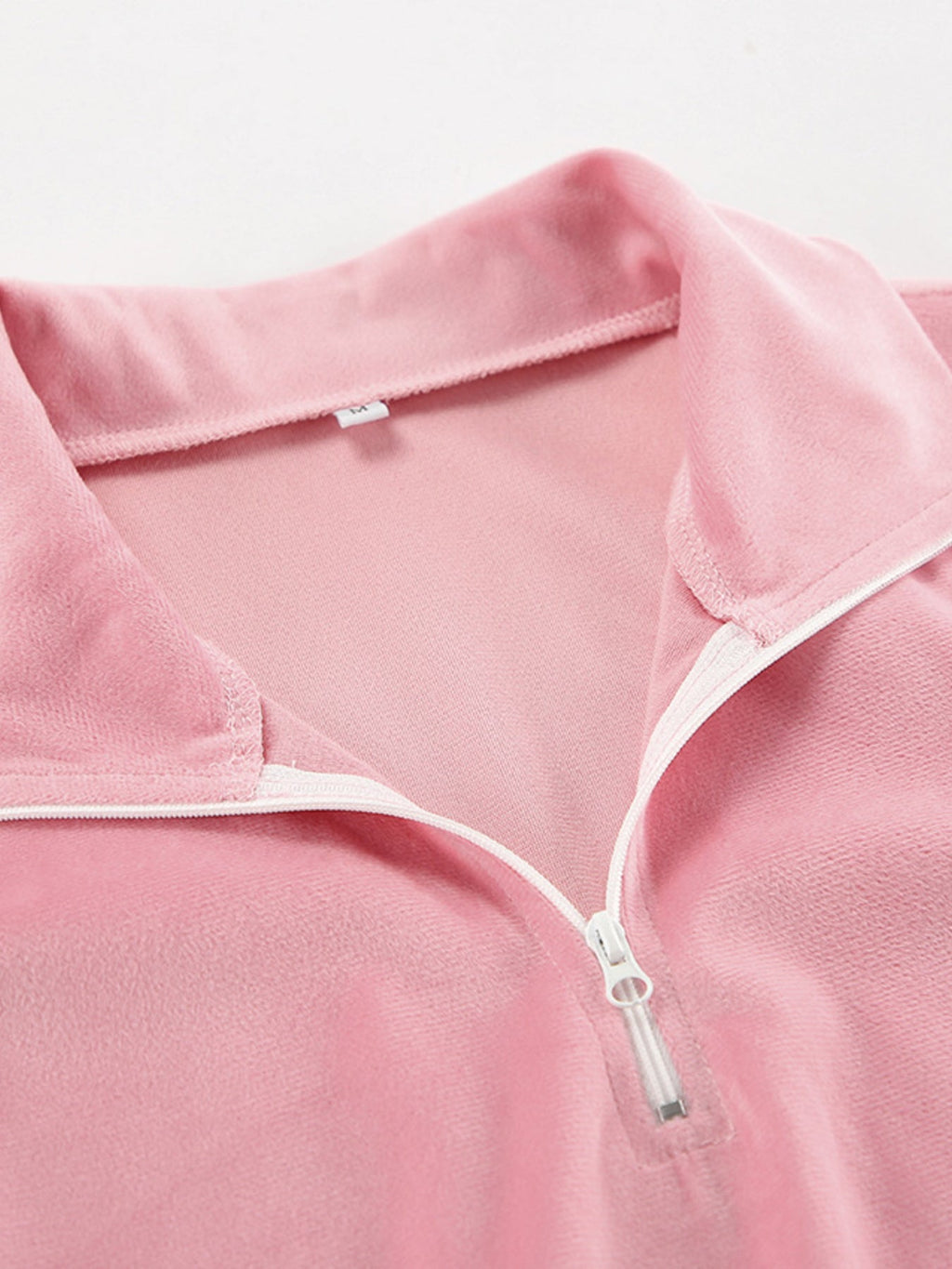 Quarter Zip Long Sleeve Top and Pants Set