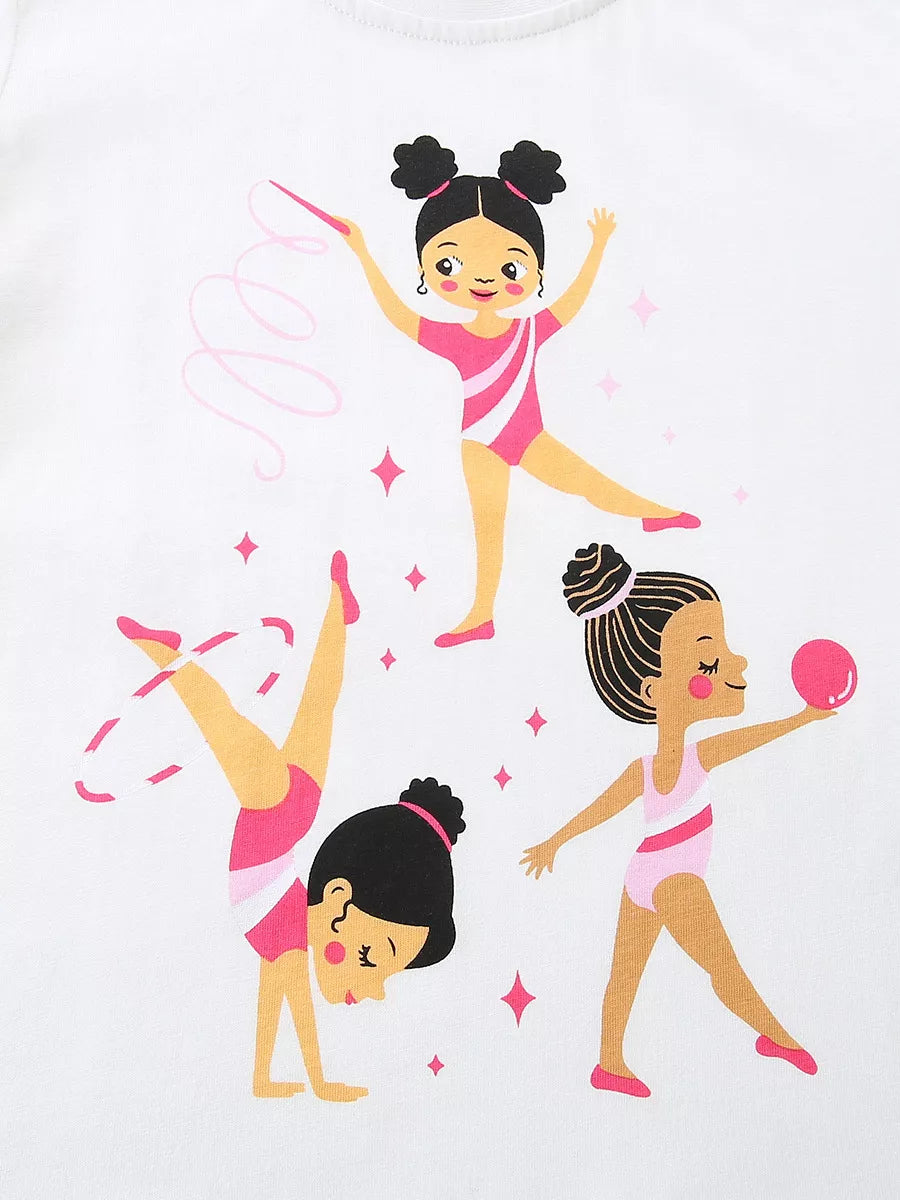 Children's Rhythmic Gymnastics Print T-Shirt