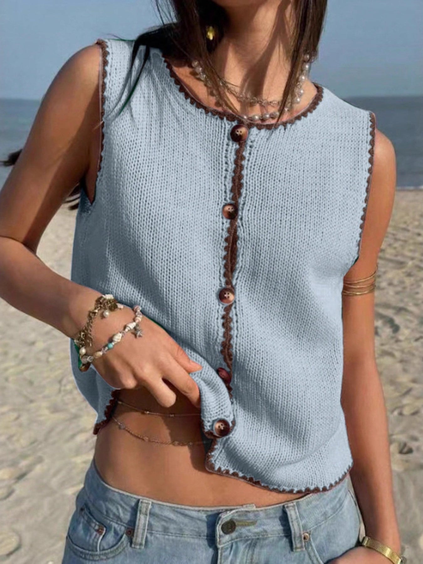 Button-Down Sweater Vest