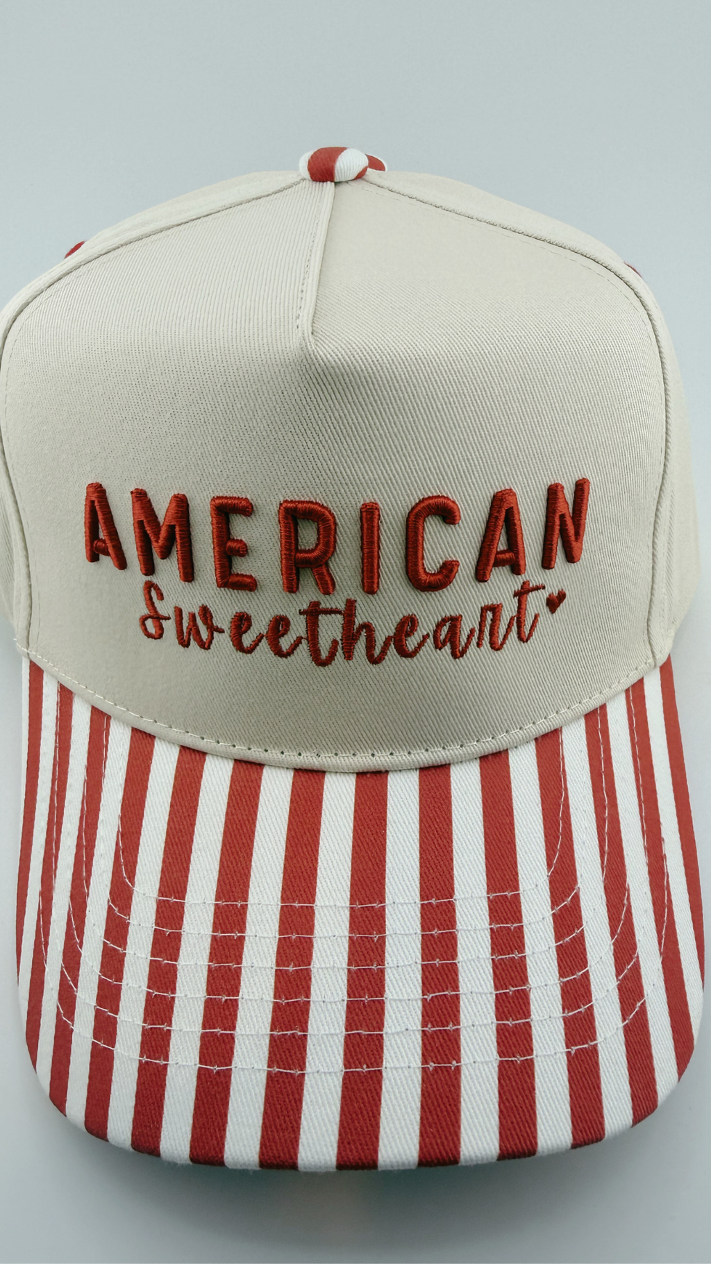 TRR - Cotton Structured Hat  -  SNAP BACK - AMERICAN SWEETHEART
