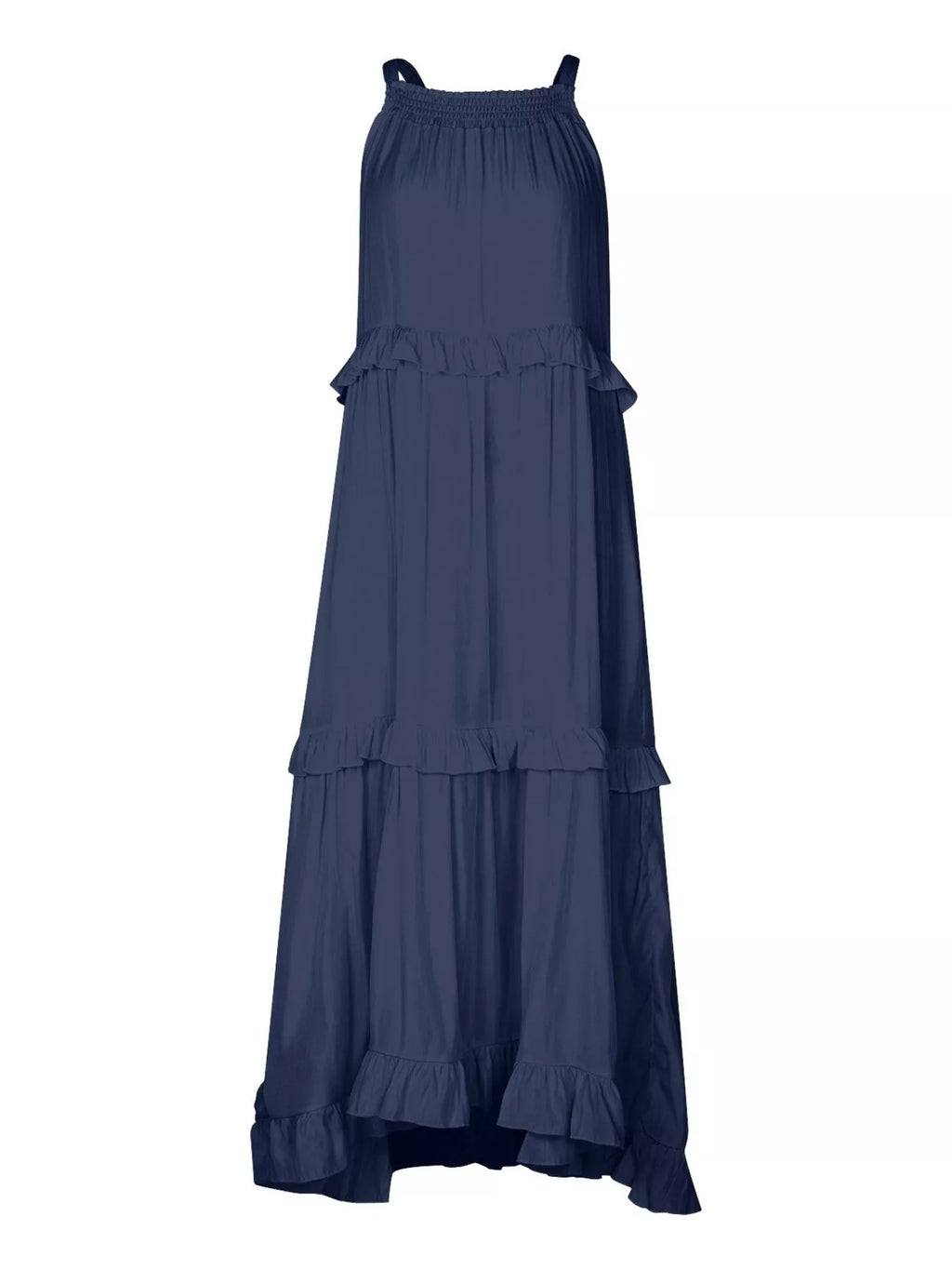 Ruffled Tiered Sleeveless Maxi Dress