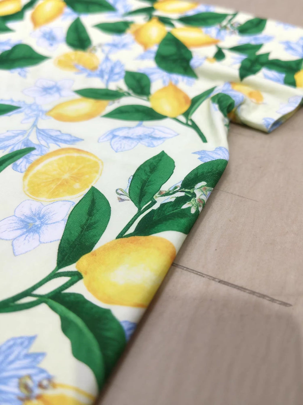 Children's Lemon Print Tee and Shorts Set
