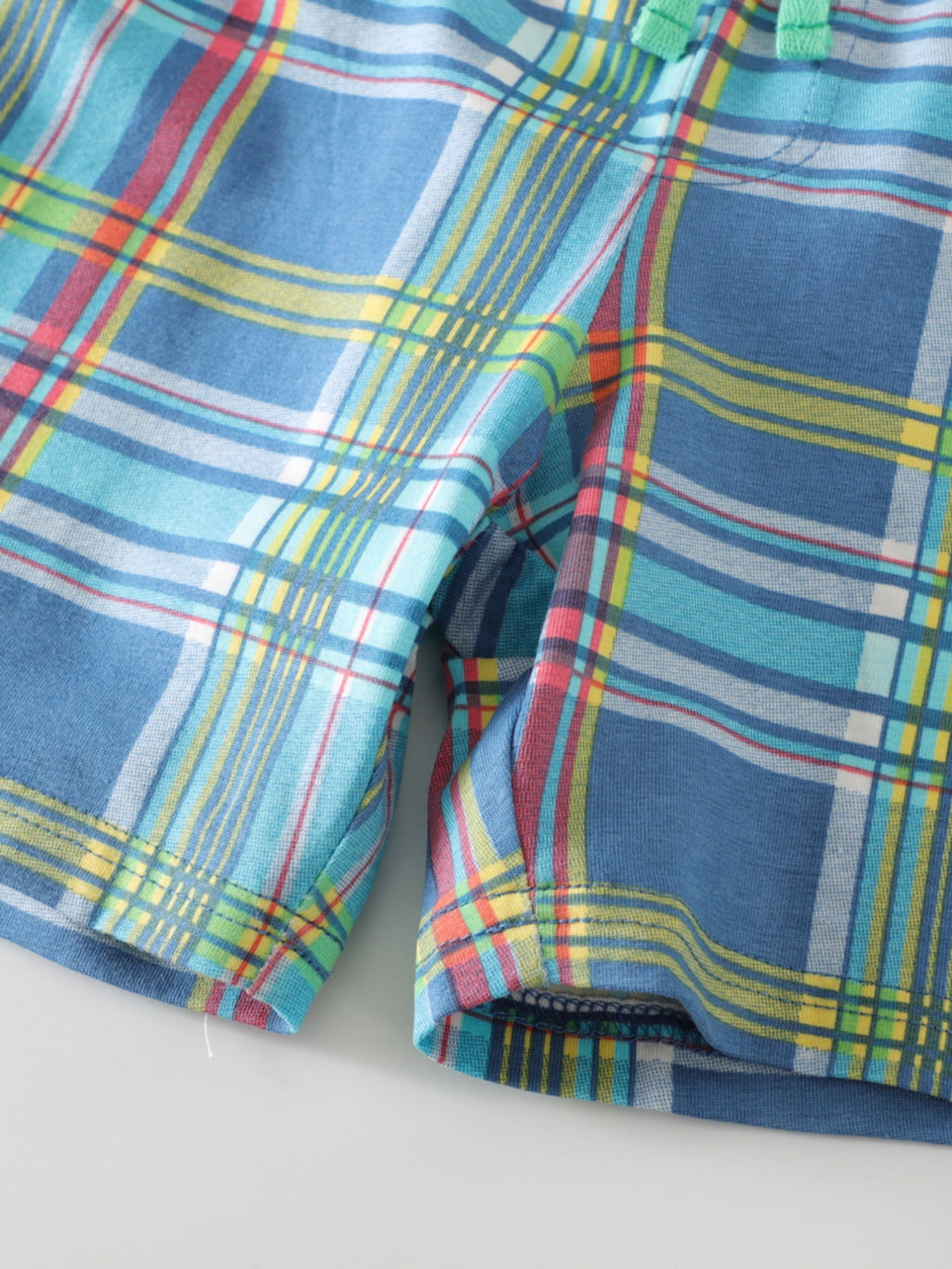 Children's Graphic Tee & Plaid Shorts Set