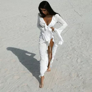 Ribbed Knit Long Sleeve Romper