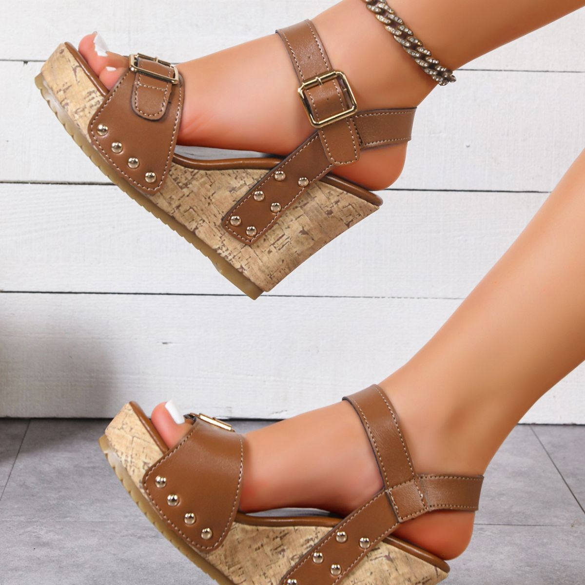 Open Toe Wedge Sandals