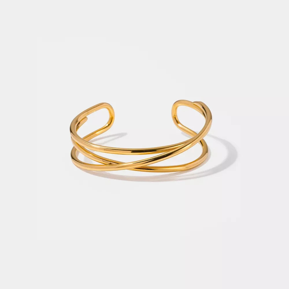 Minimalist Stainless Steel Cuff Bracelet