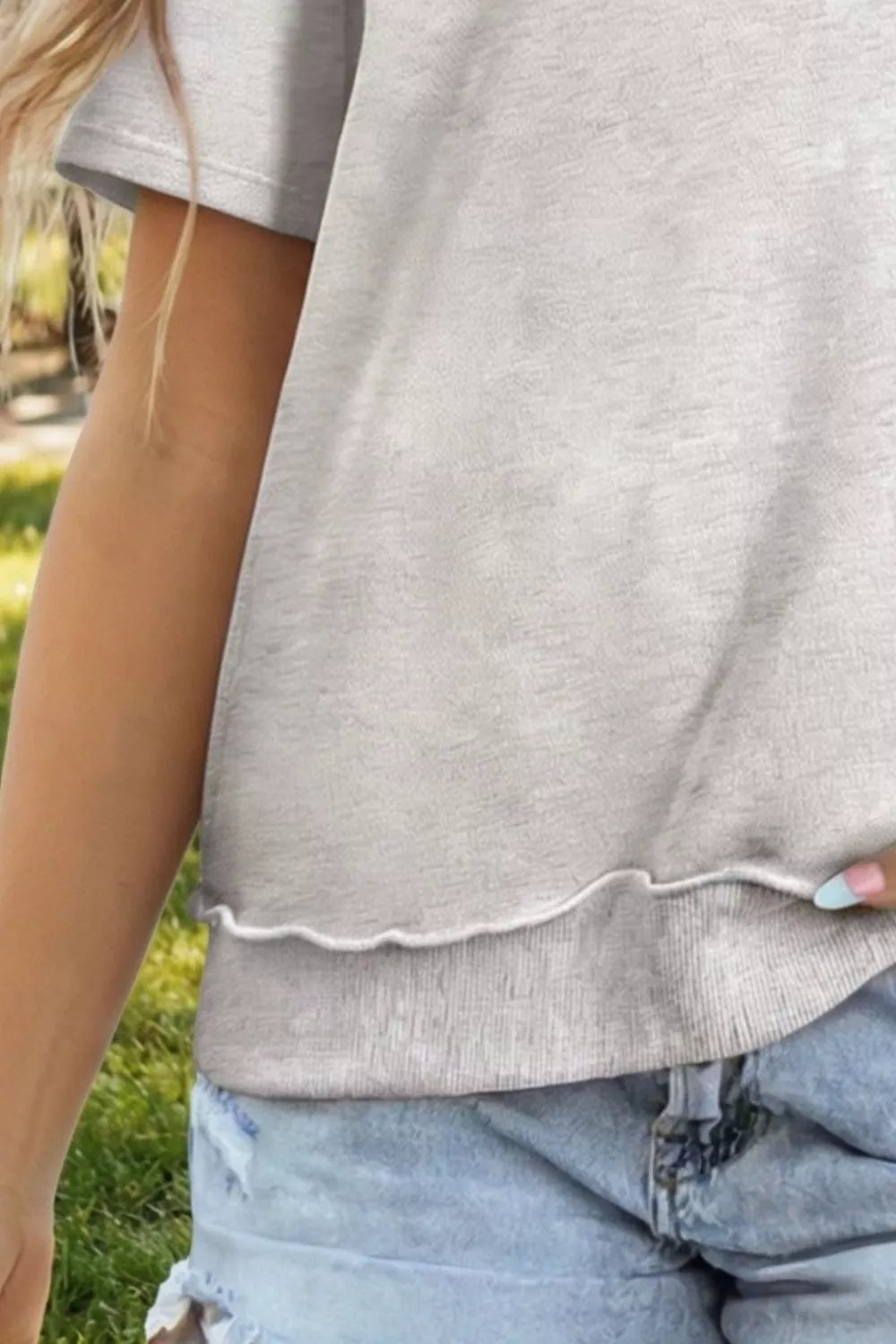 Casual Round Neck Short Sleeve T-Shirt