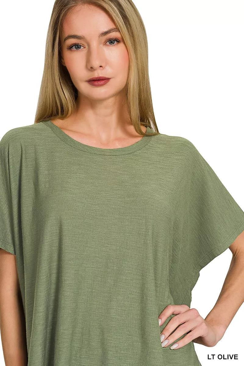 Zenana Round Neck Short Sleeve T-Shirt