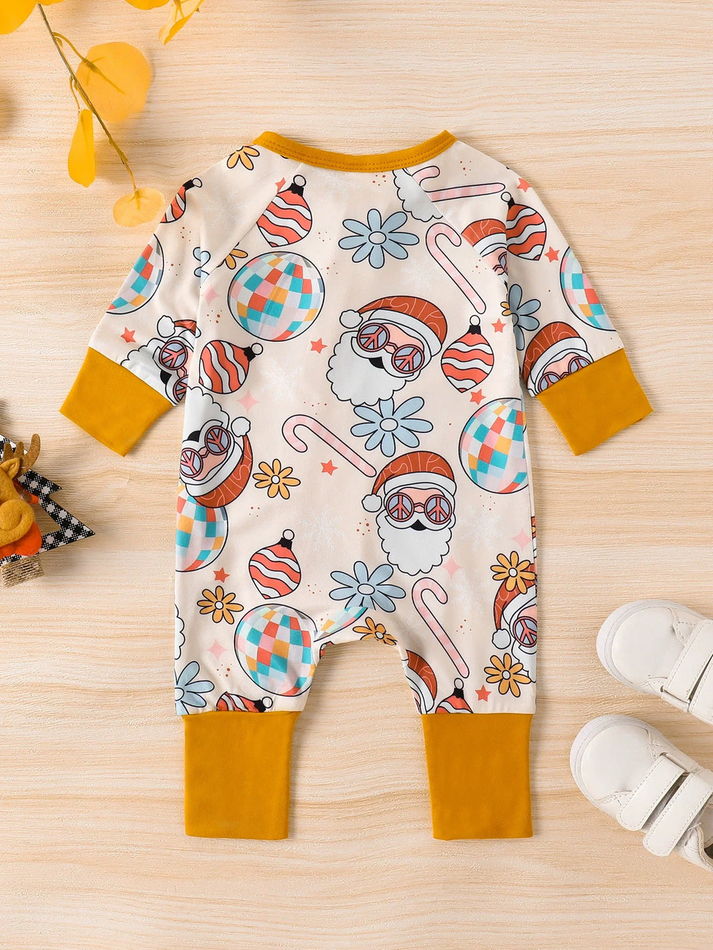 Children's Printed Long Sleeve One-Piece