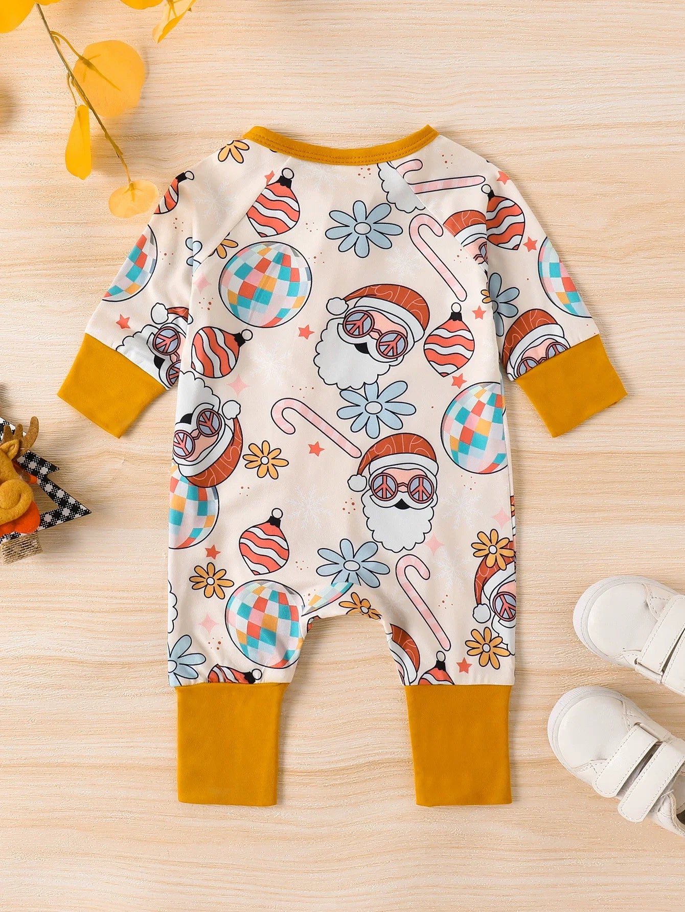 Children's Printed Long Sleeve One-Piece