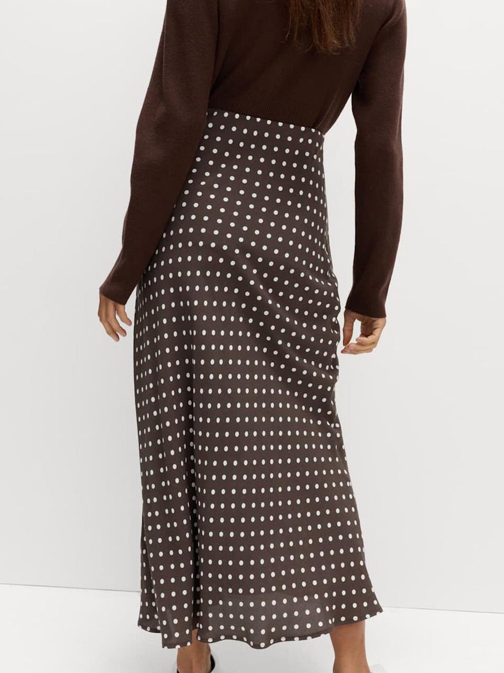 Polka Dot Midi Skirt