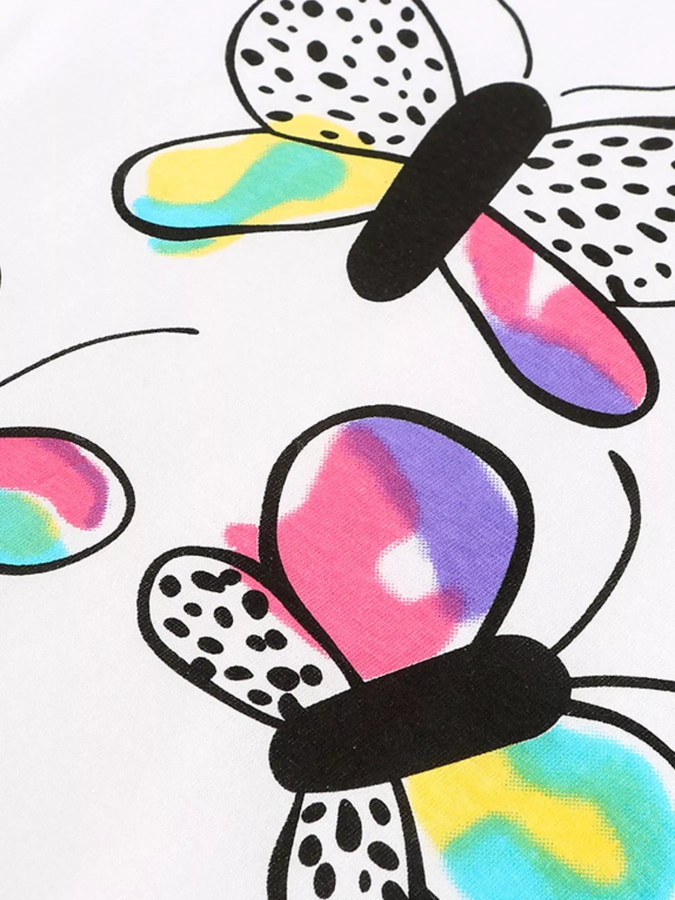 Children's Butterfly Print Summer Set