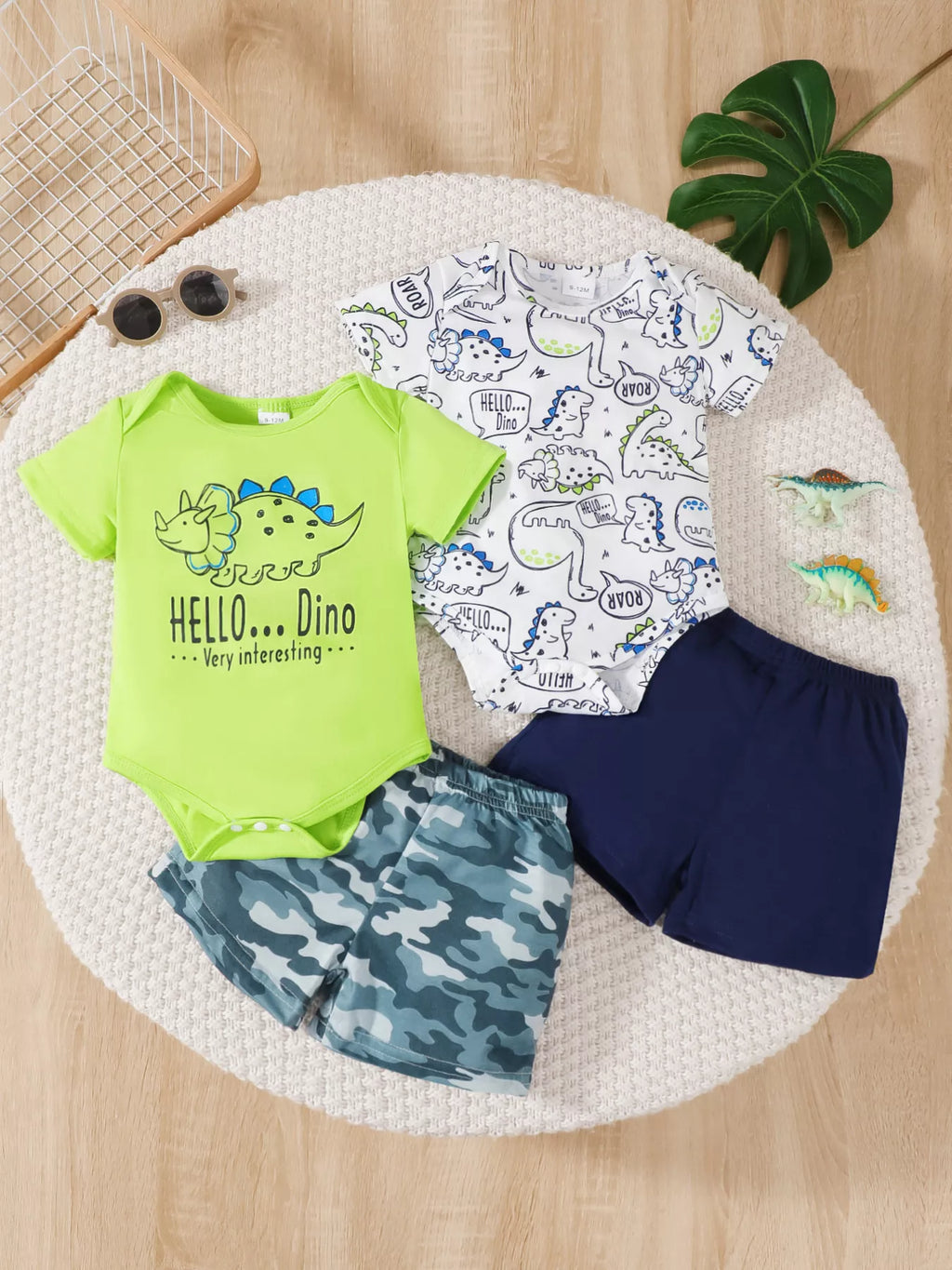 2 Piece Dino-Themed Baby Outfit Set
