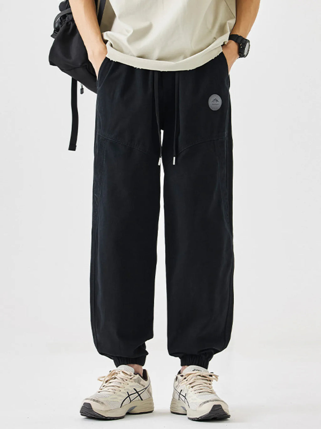 Men's Plus Size Casual Loose Fit Drawstring Pants