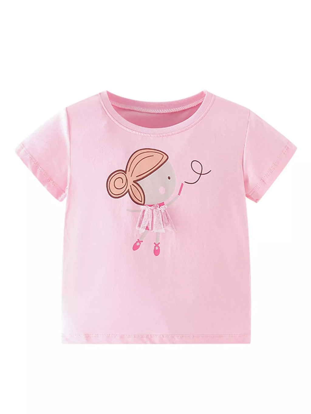 Children's Ballerina Graphic Short Sleeve T-Shirt