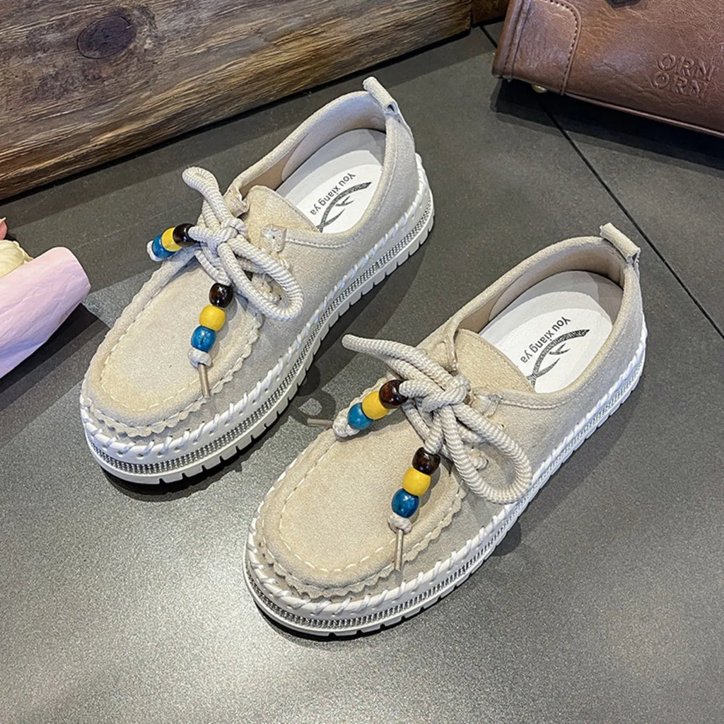 Round Toe Platform Loafers