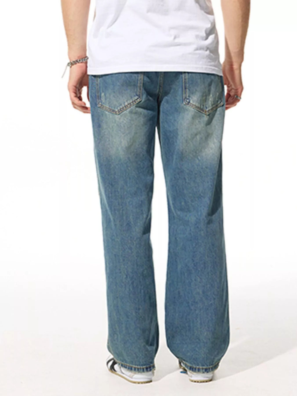 Men's Relaxed Fit Wash Jeans