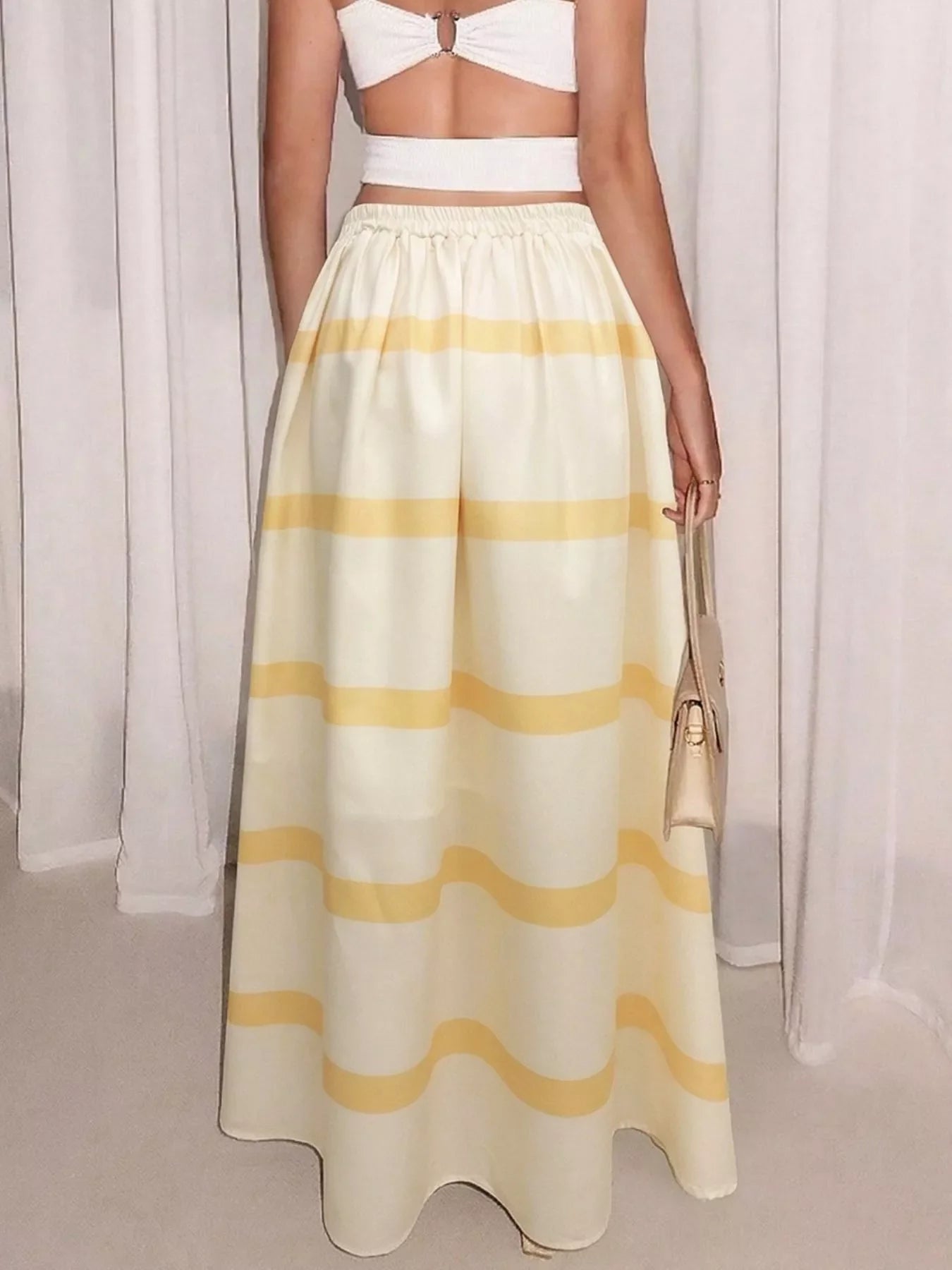 Striped Maxi Skirt