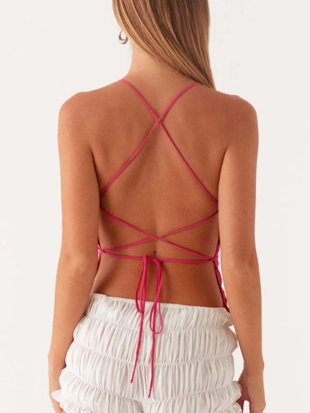 Crisscross Back V-Neck Cami