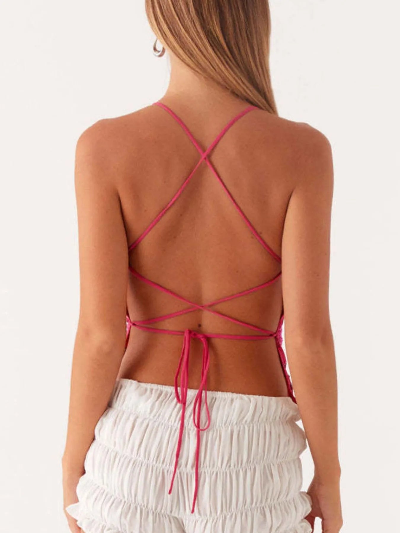 Crisscross Back V-Neck Cami