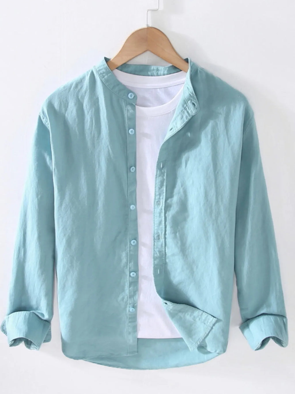 Men's Full Size Button Up Long Sleeve Shirt Plus Size
