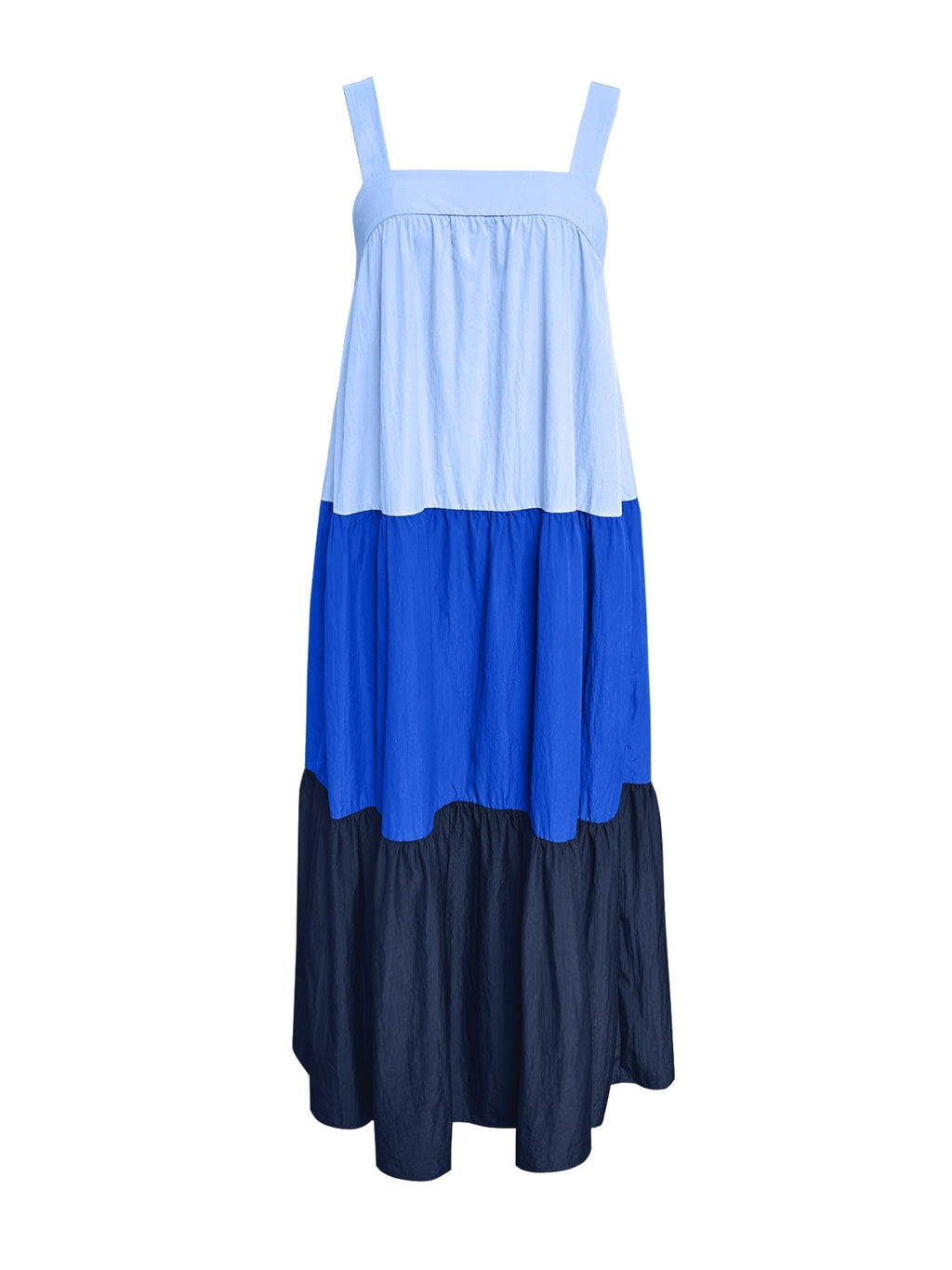 Color Block Wide Strap Dress