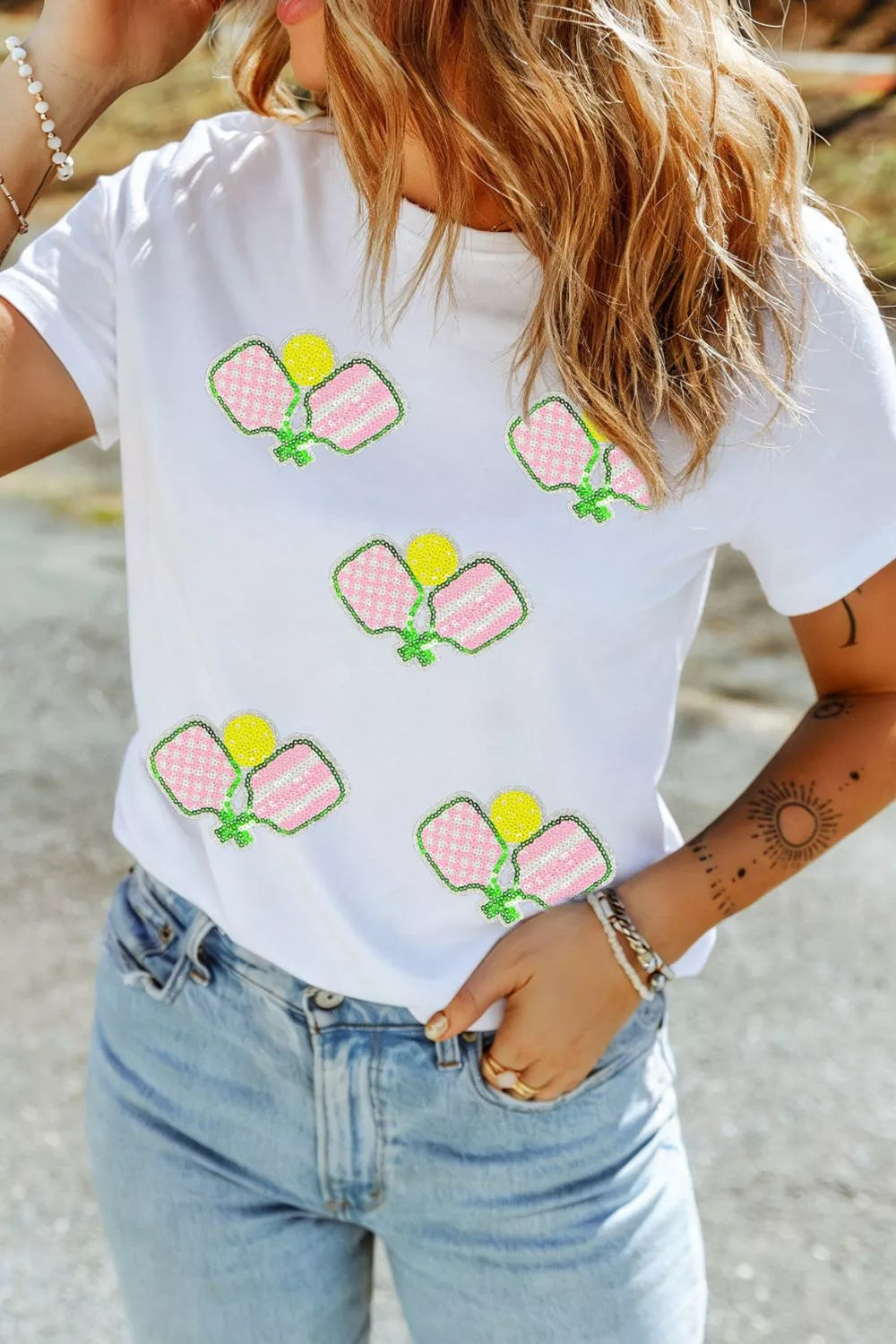 Sequin Pickleball Short Sleeve Tee