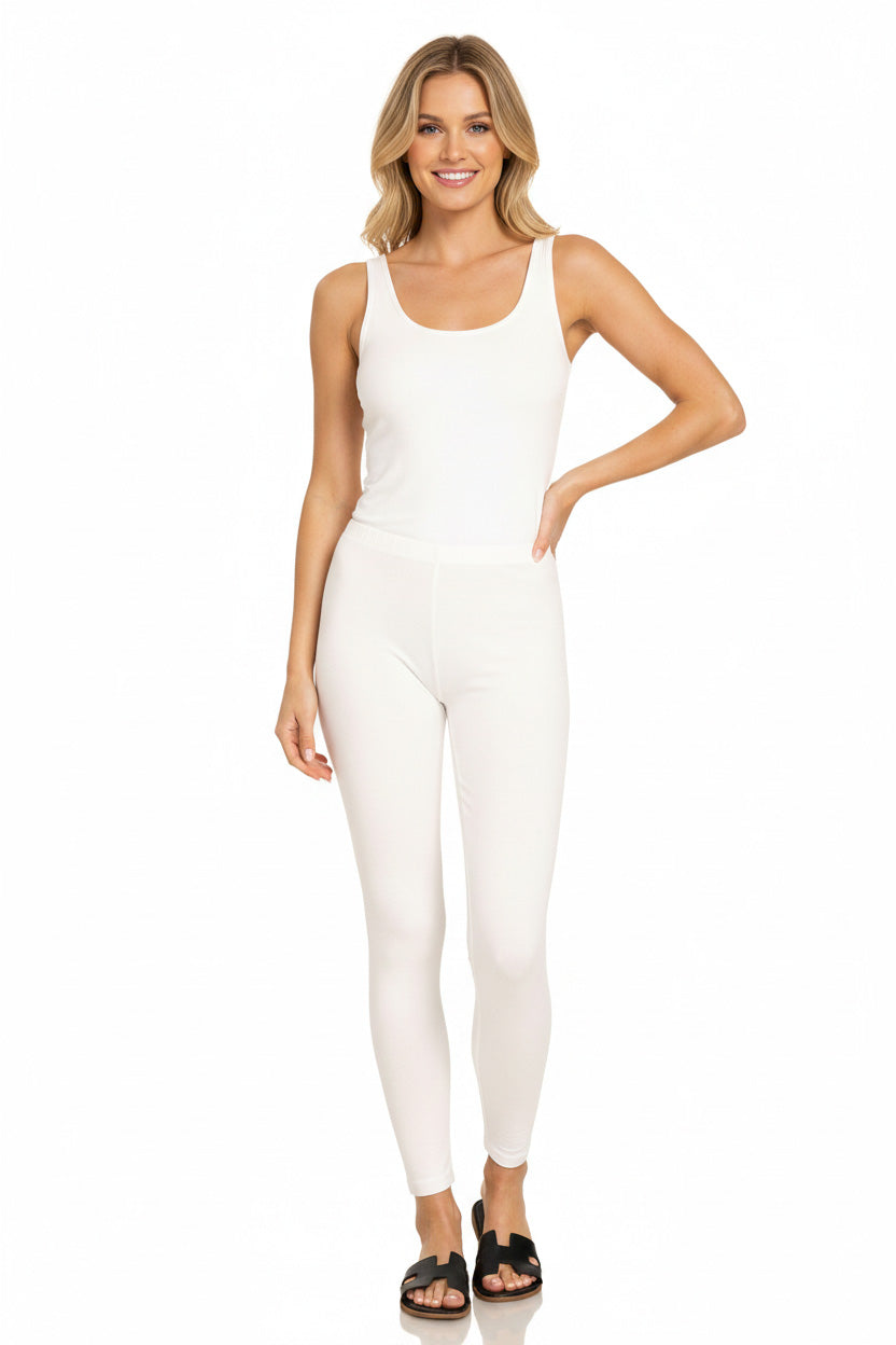 Zenana Premium Cotton Full Length Leggings