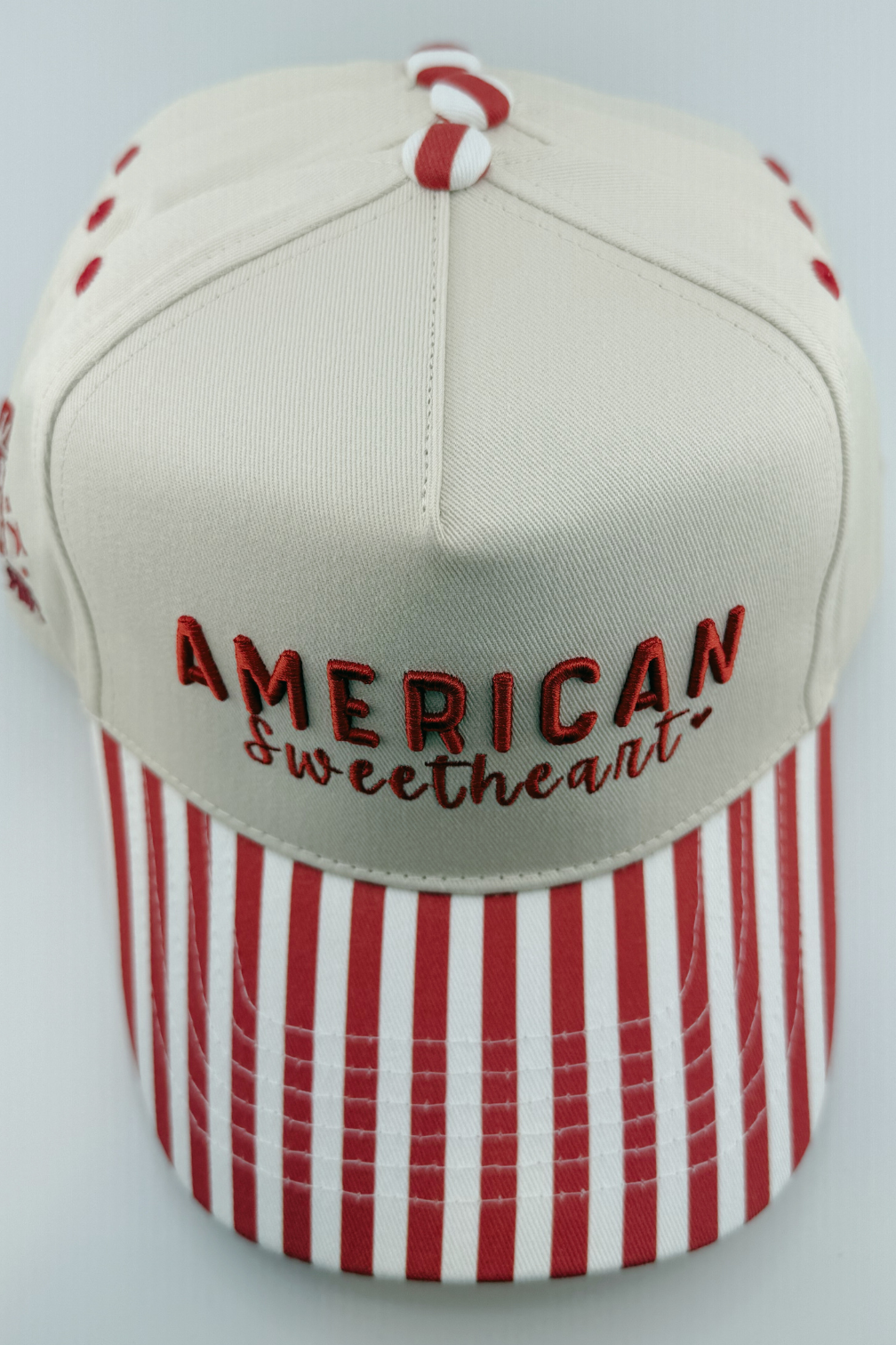 TRR - Cotton Structured Hat  -  SNAP BACK - AMERICAN SWEETHEART