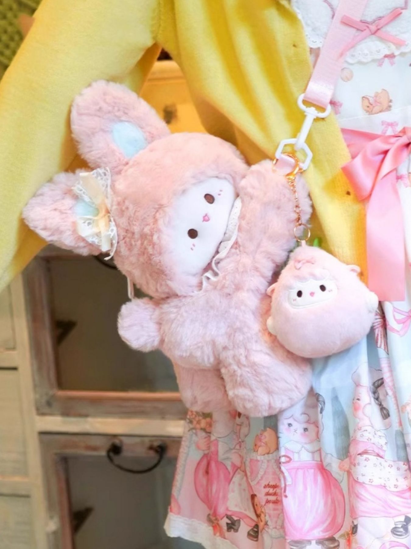 Plush Bunny Backpack Bag
