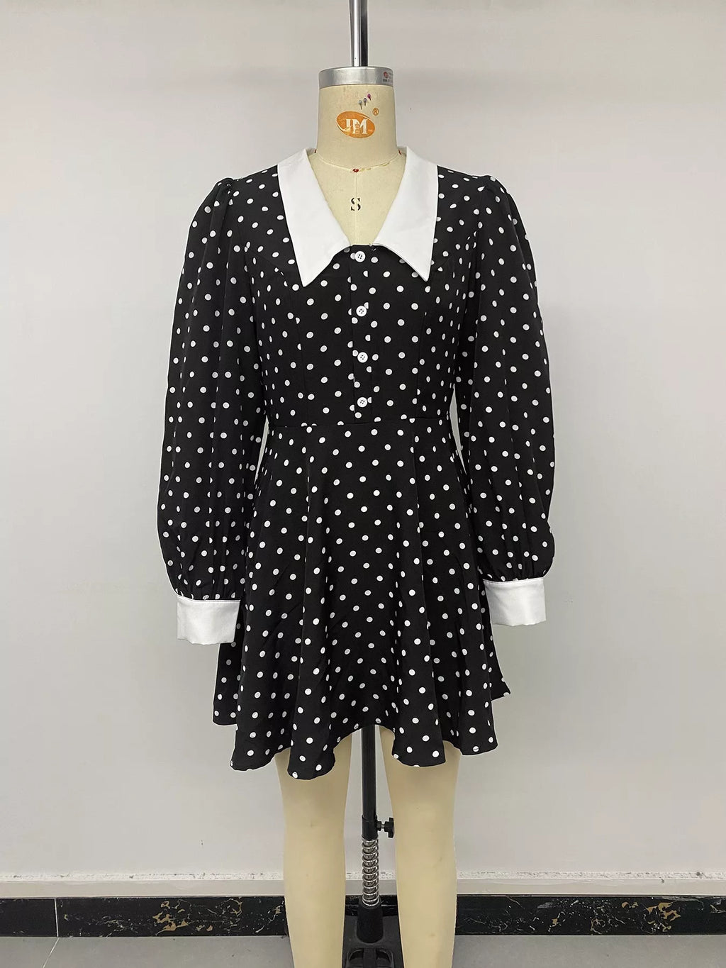 Polka Dot Peter Pan Collar Dress