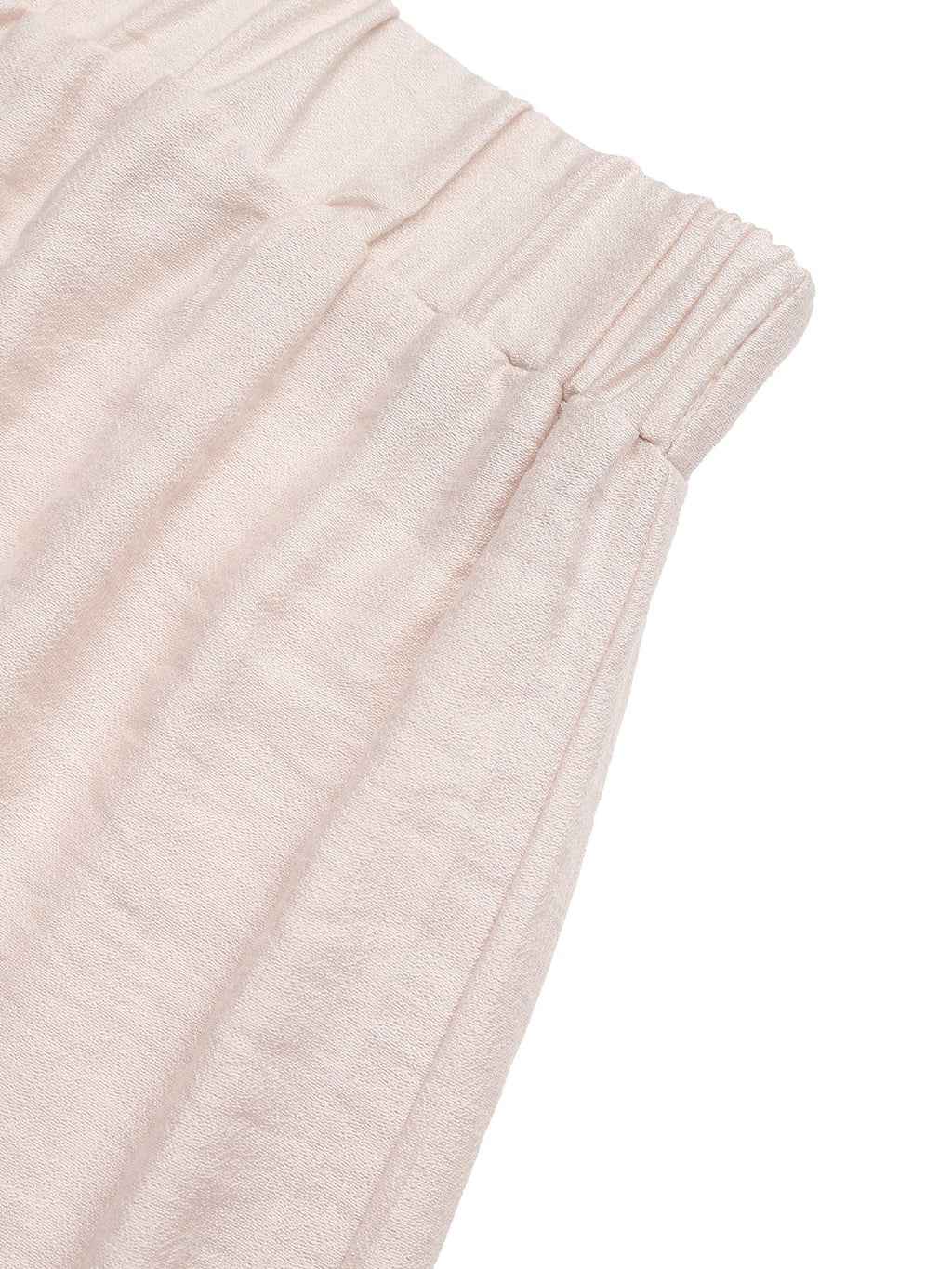 Elastic Waist Wavy Trim Casual Shorts