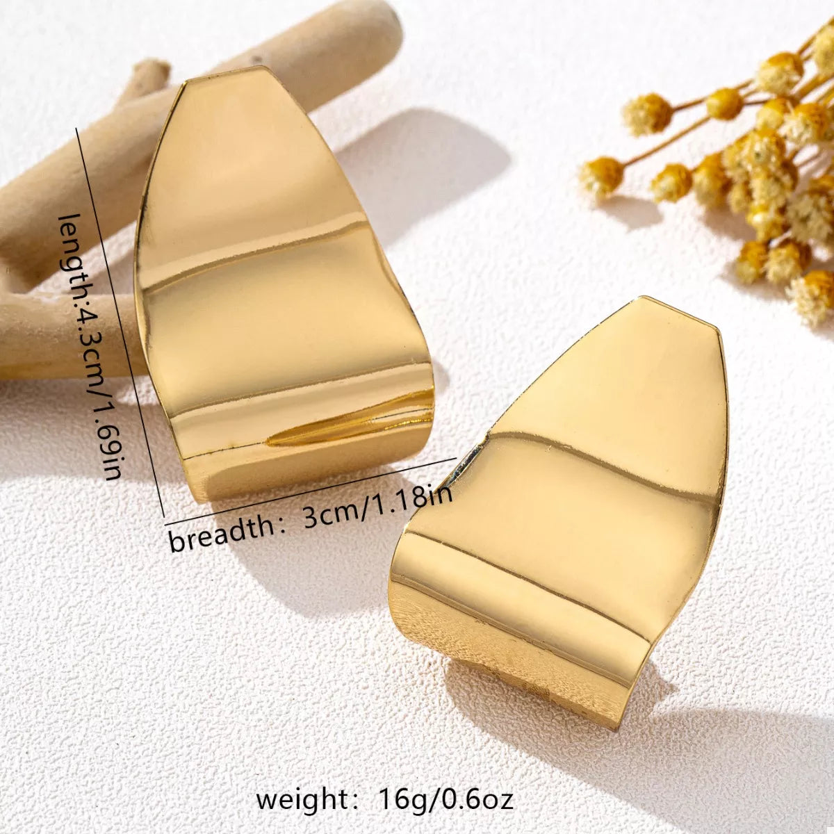 Alloy Geometric Earrings