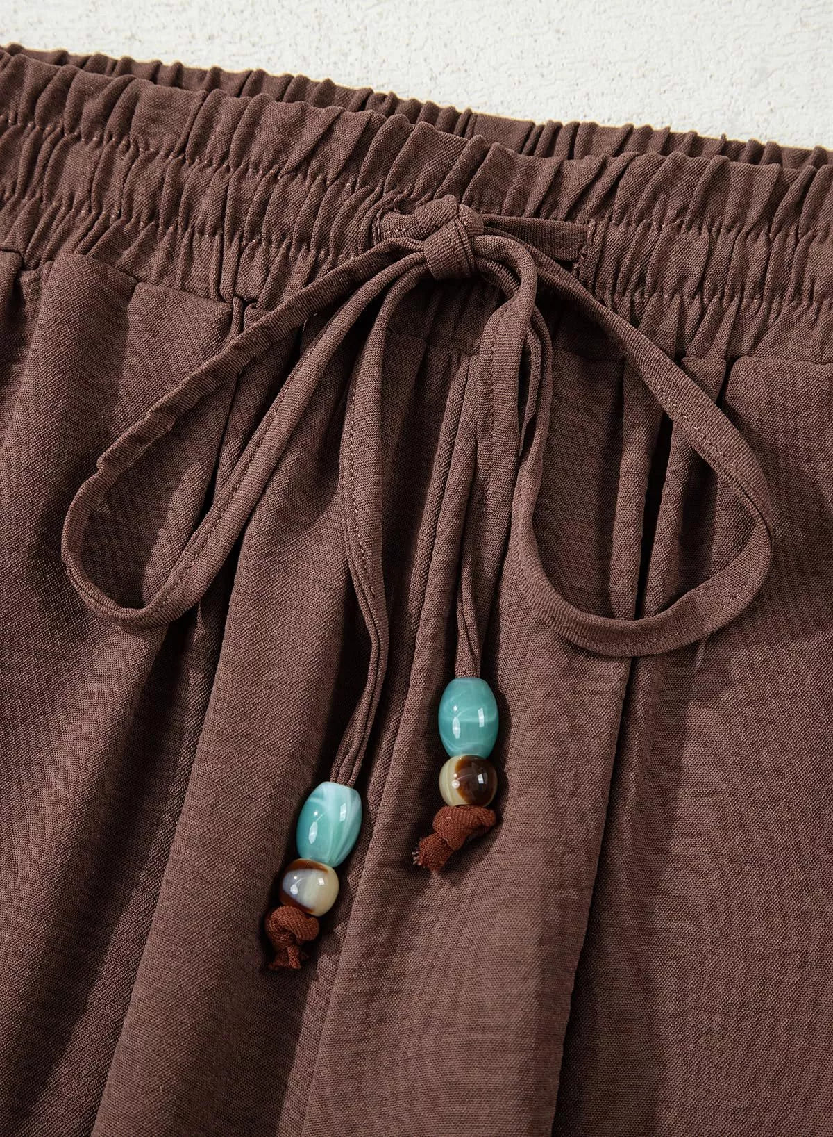 Casual Wide Leg Drawstring Pants