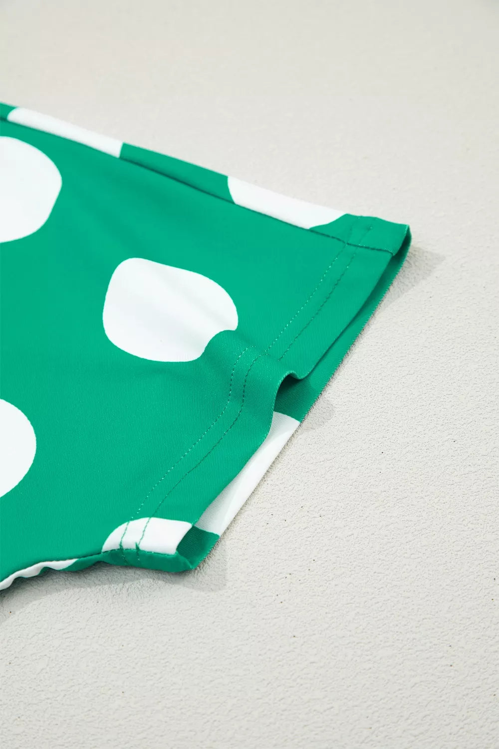 Polka Dot Print Cropped Tee Bodycon Skort 2pcs Set