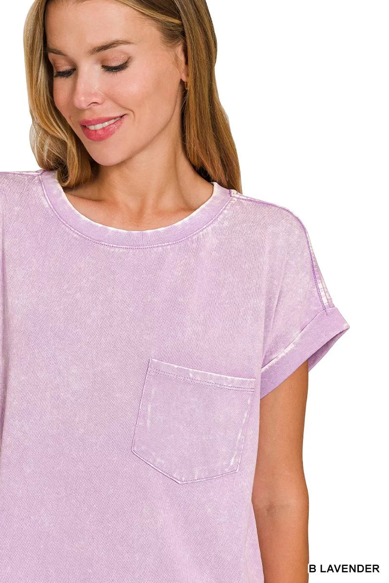 Zenana Premium Cotton Washed T-Shirt Dress