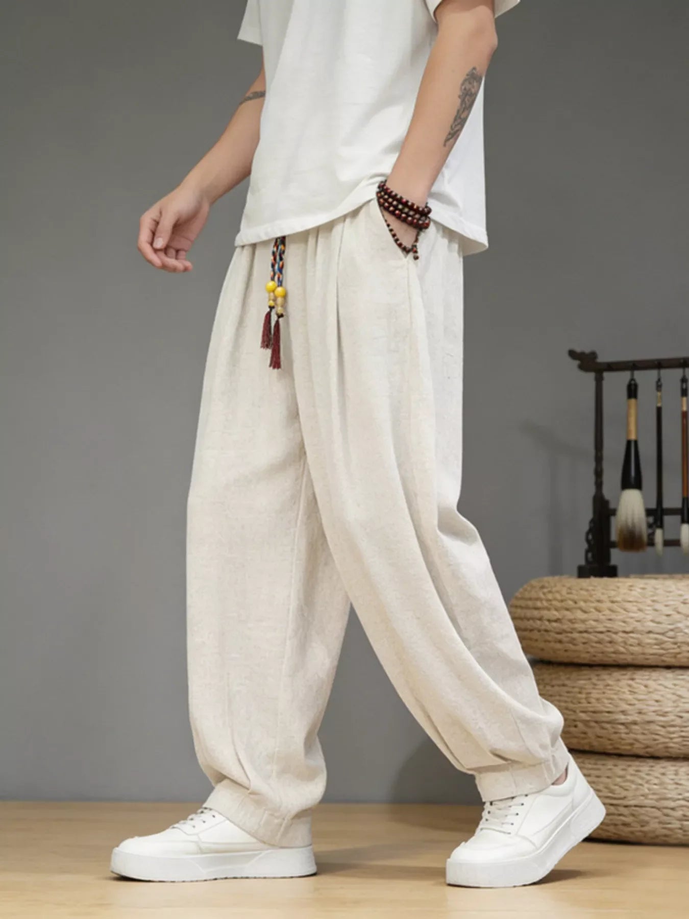 Men's Plus Size Loose Fit Casual Pants