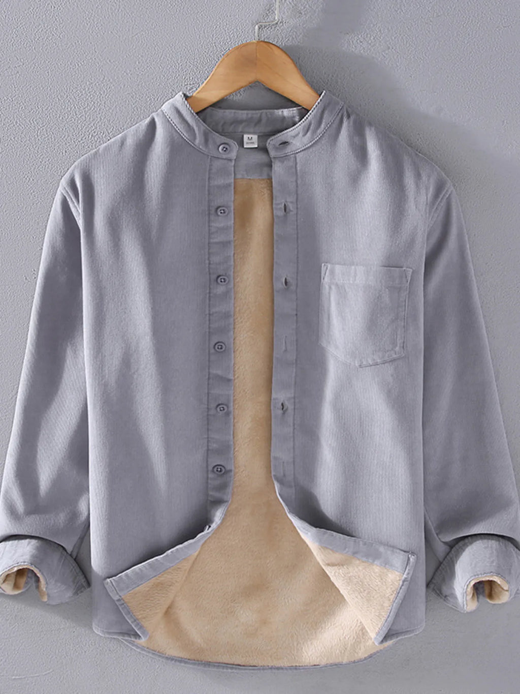 Men's Plus Size Button Up Long Sleeve Shirt