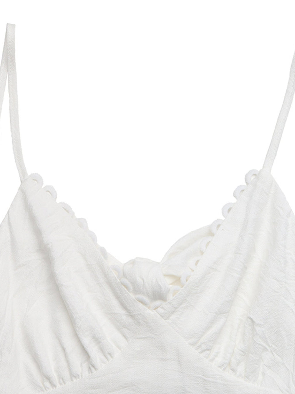 Lace Detail V-Neck Tiered Maxi Dress
