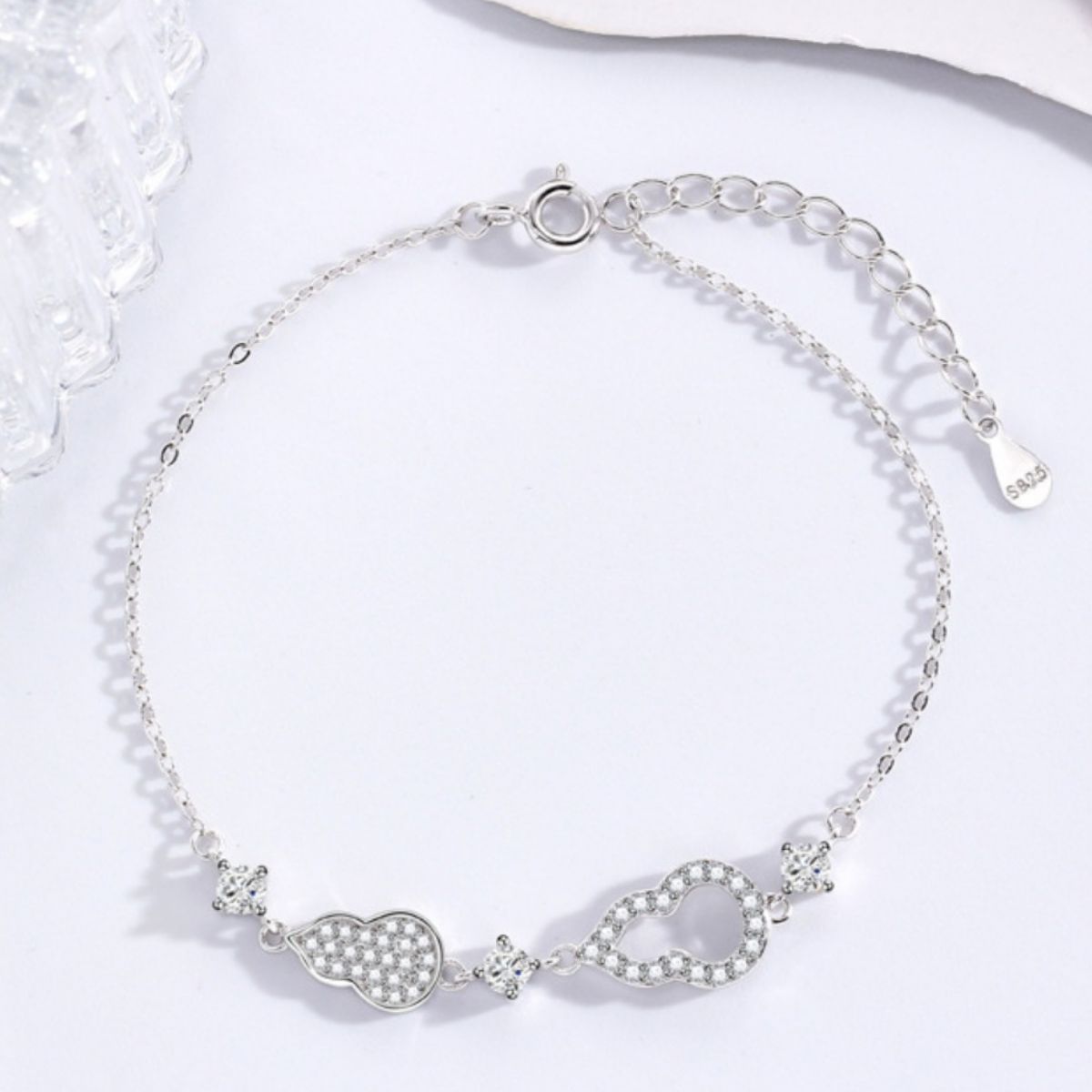 Zircon Gourd Adjustable Bracelet