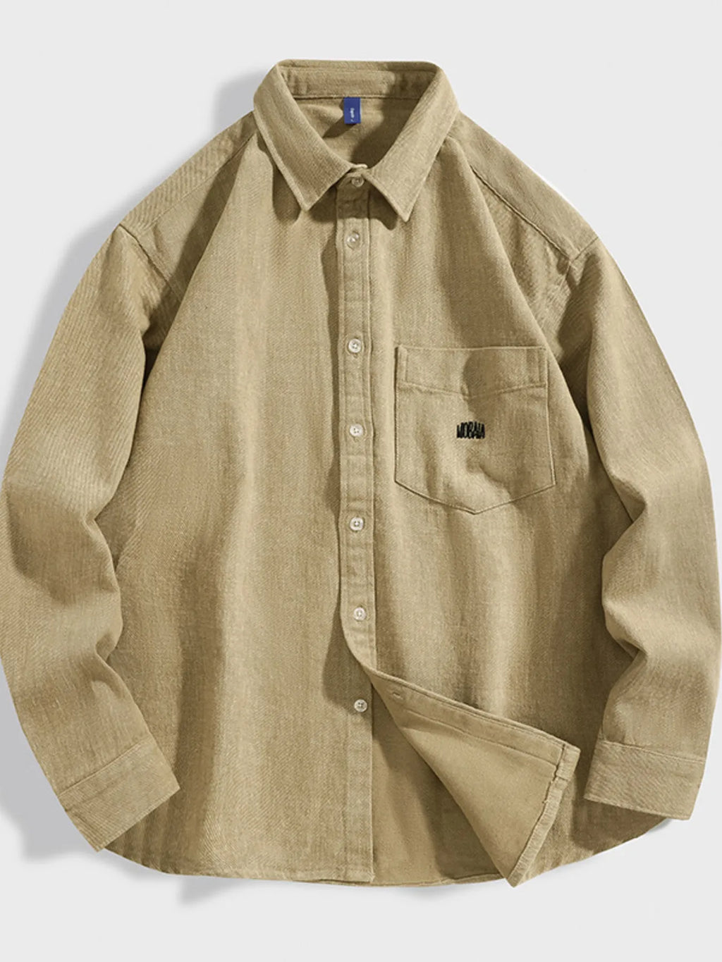 Men's Plus Size Casual Button Up Long Sleeve Shirt