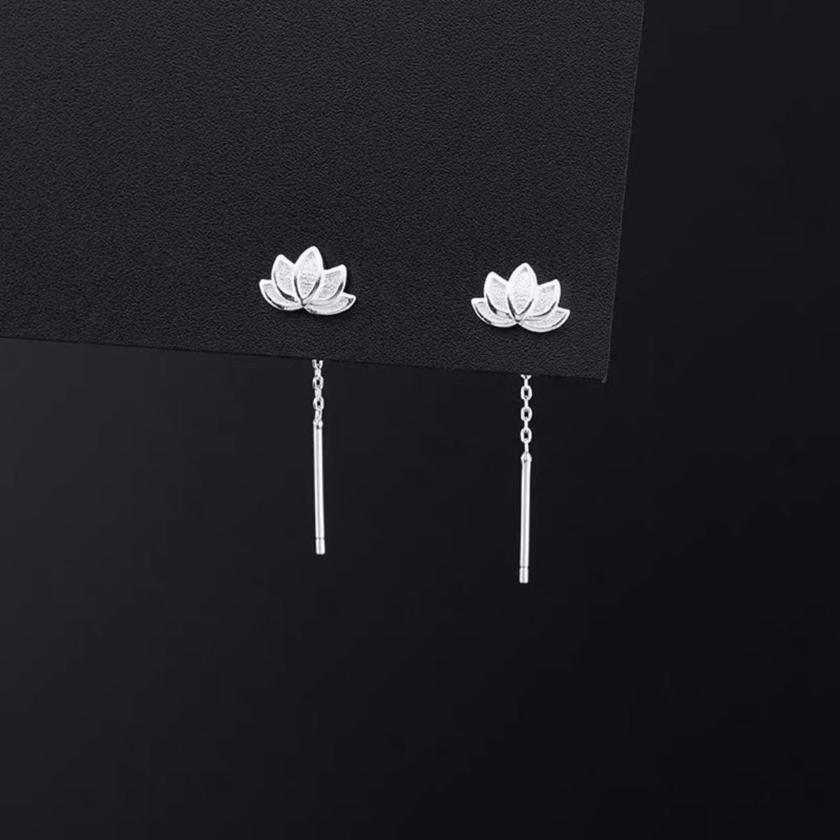 Lotus Drop Earrings