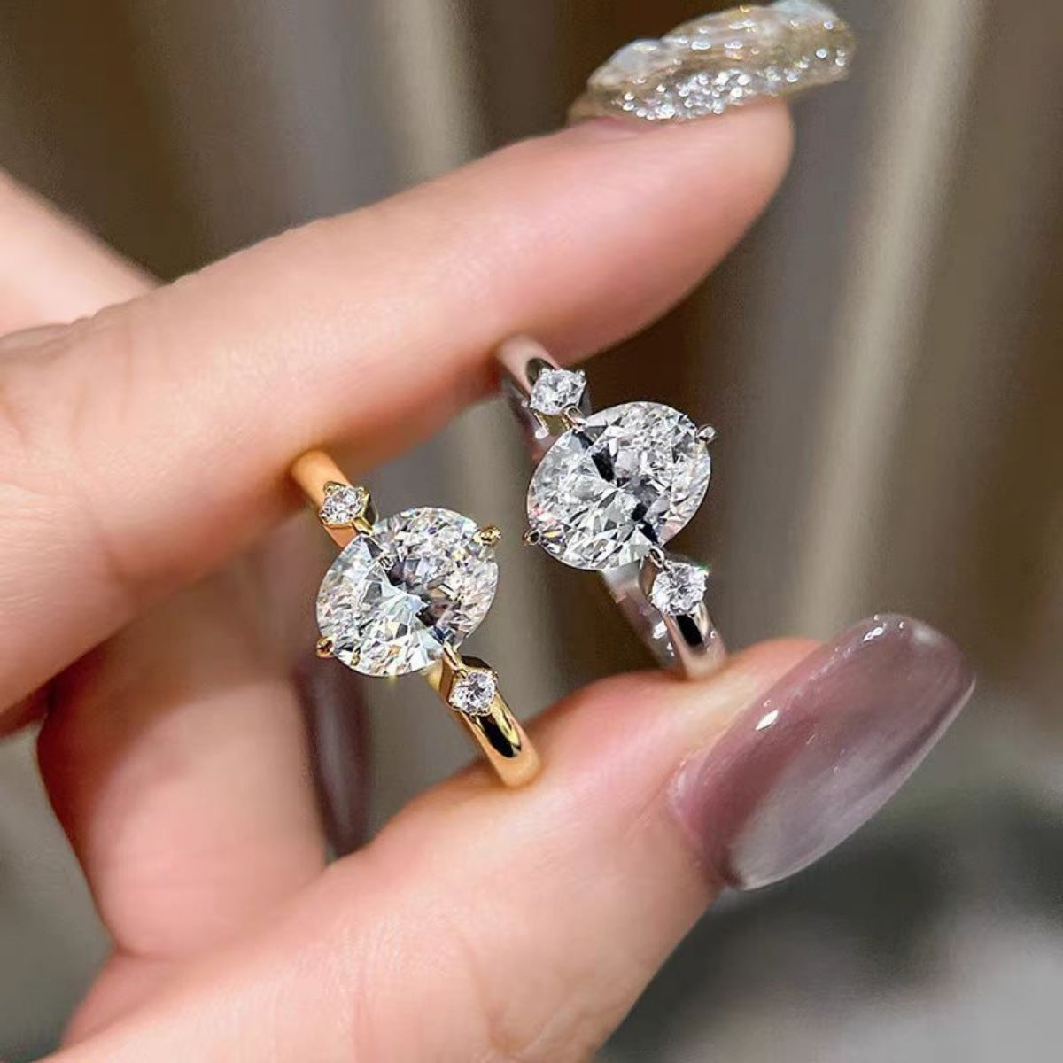 2 Carat Moissanite 925 Sterling Silver Ring